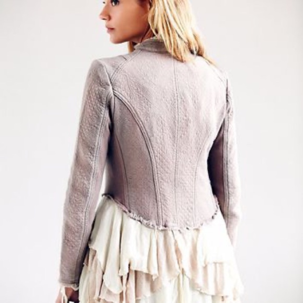 Free People Military Ruffles Jacket - Picture 4 of 13